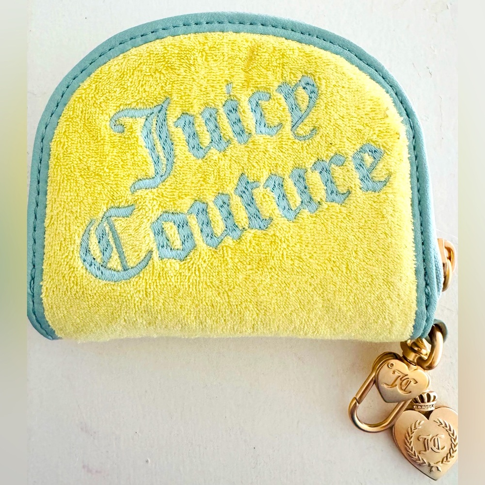 Juicy Couture Yellow and Light Blue Wallet NWOT